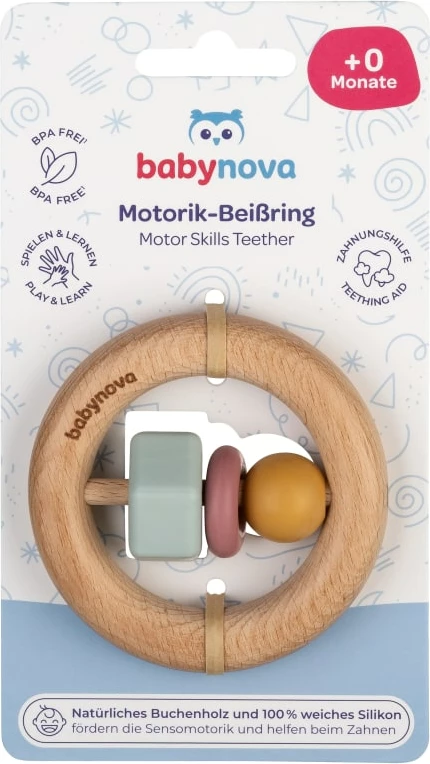 Unazë dhëmbësh për aftësi motorike Babynova