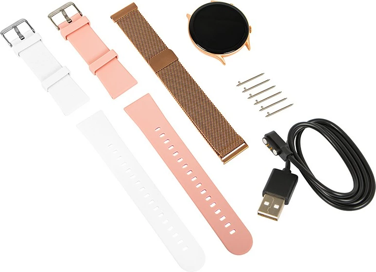 Smartwatch BLOW X19 Bluetooth, 1.46", 230 mAh, 3 rripa, Rozë