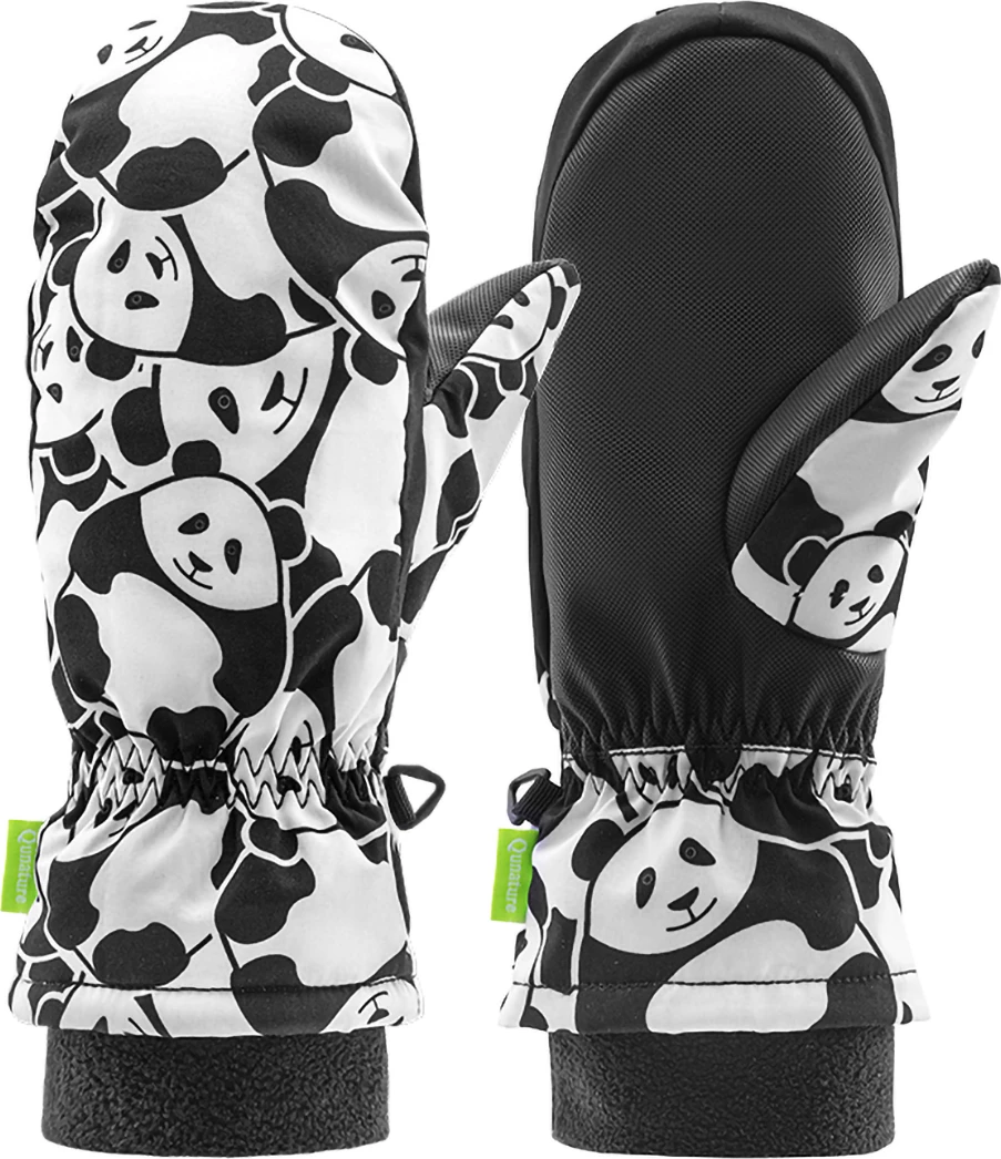 Doreza ski për fëmijë Qunature Panda Heat Transfer, S, e zezë/e bardhë