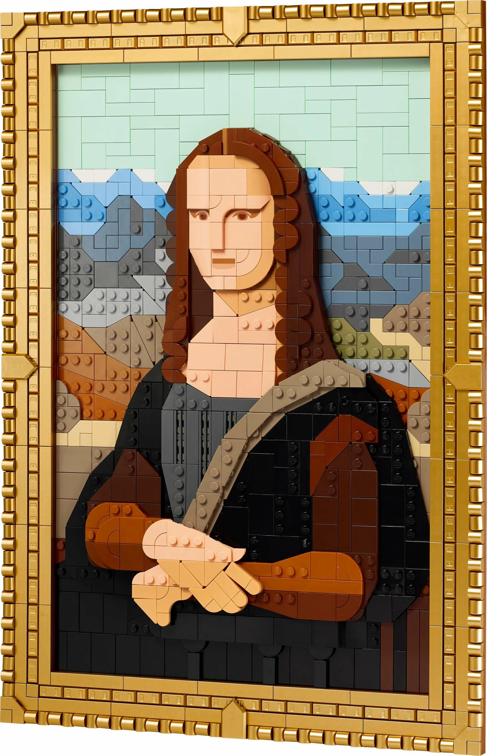 Set LEGO Art Mona Lisa 31213, 1503 pjesë, kornizë e artë