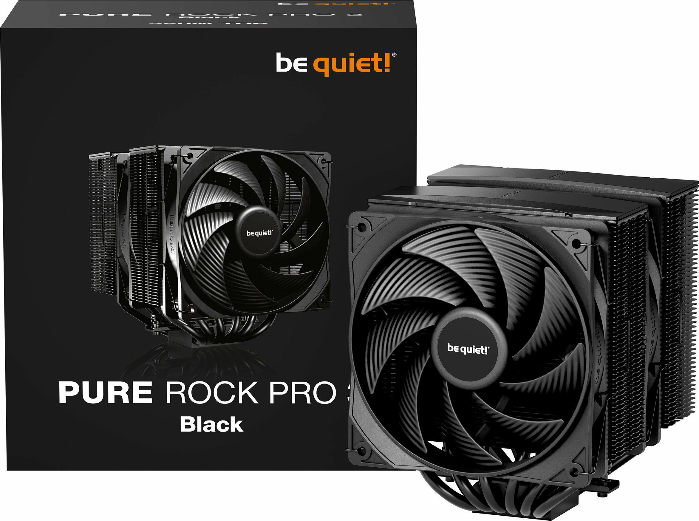 Ftohës CPU be quiet! Pure Rock Pro 3 BK042 2x120mm 250W TDP i zi