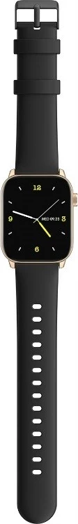 Smartwatch oromed ORO SMART FIT 6, ekran 1.69", matje rrahje zemre dhe oksigjen, IP68, i zi me kornizë të artë