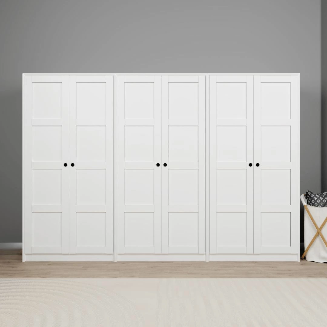 Dollap Skye Decor, i bardhë, Lucas 1600-89, 280x190x60cm