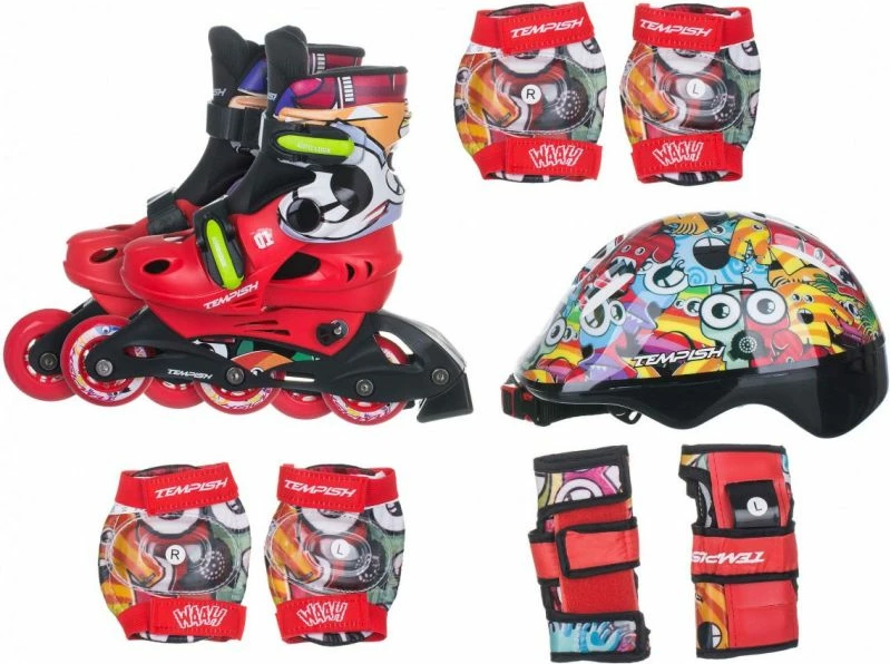Rollera Tempish për fëmijë, të kuqe