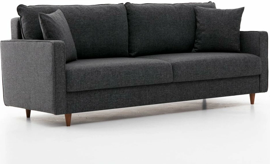 Divan treshe, ngjyrë antracit, Atelier del Sofa, Eva