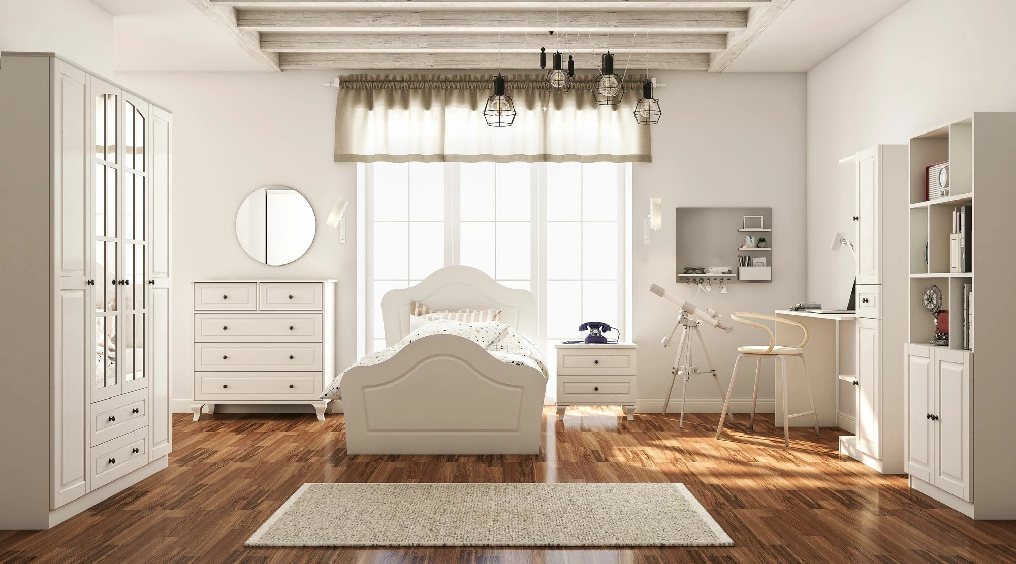 Set dhome për të rinj Skye Decor, ngjyrë e bardhë mat, RB-014