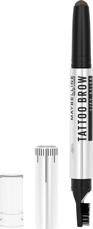 Stick për vetulla Maybelline Tattoo Brow 2N1, 04 Deep Brown