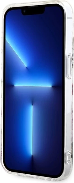 Mbështjellës Guess Flower MagSafe për iPhone 14, Transparent