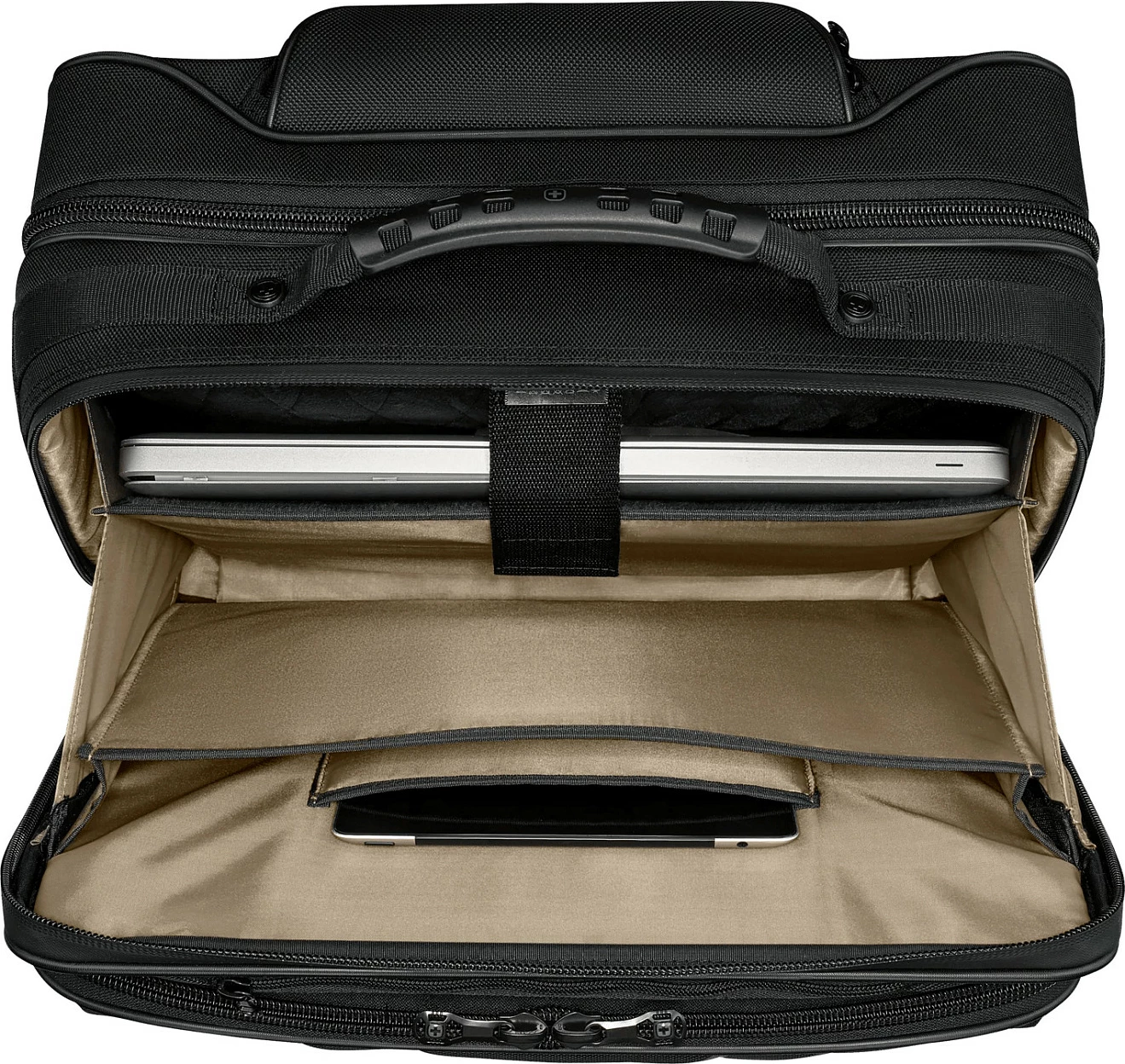 Çantë laptopi Wenger Legacy Black Series 15.6 inç me rrota, e zezë