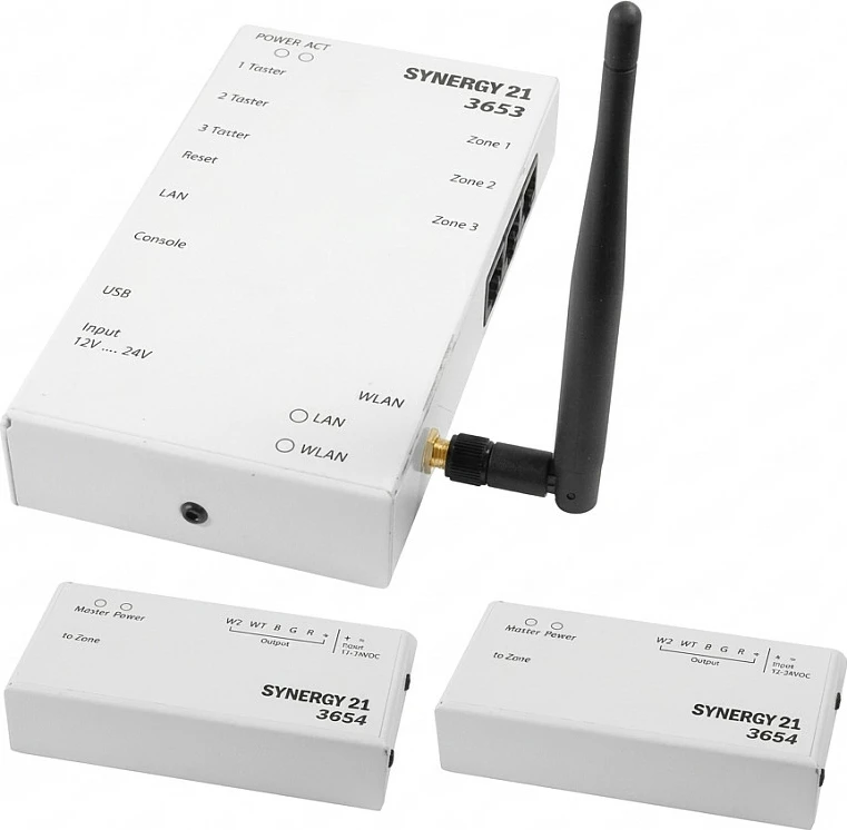 Kontroller LED Synergy21 3653, RGB-WW (RGB-CCT) Master Set, WLAN/LAN, 12-24V