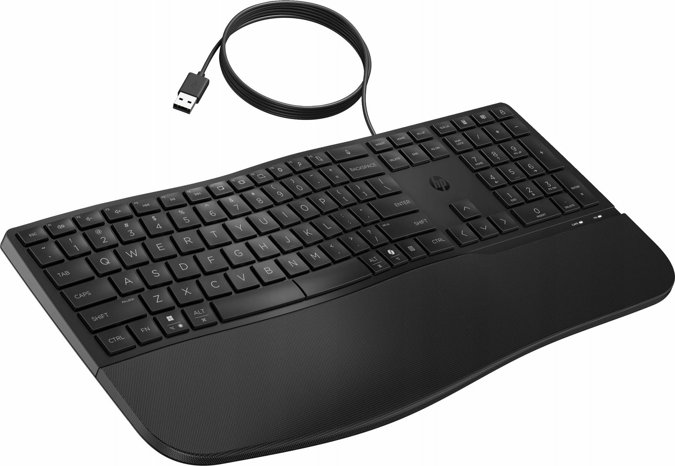 Tastierë HP 480 Comfort 8T6M1AA#ABB, full-size, USB, US INTL QWERTY, me numpad, e zezë
