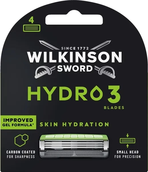 Rezerva për brisk Wilkinson Hydro 3 për burra, 4 copë
