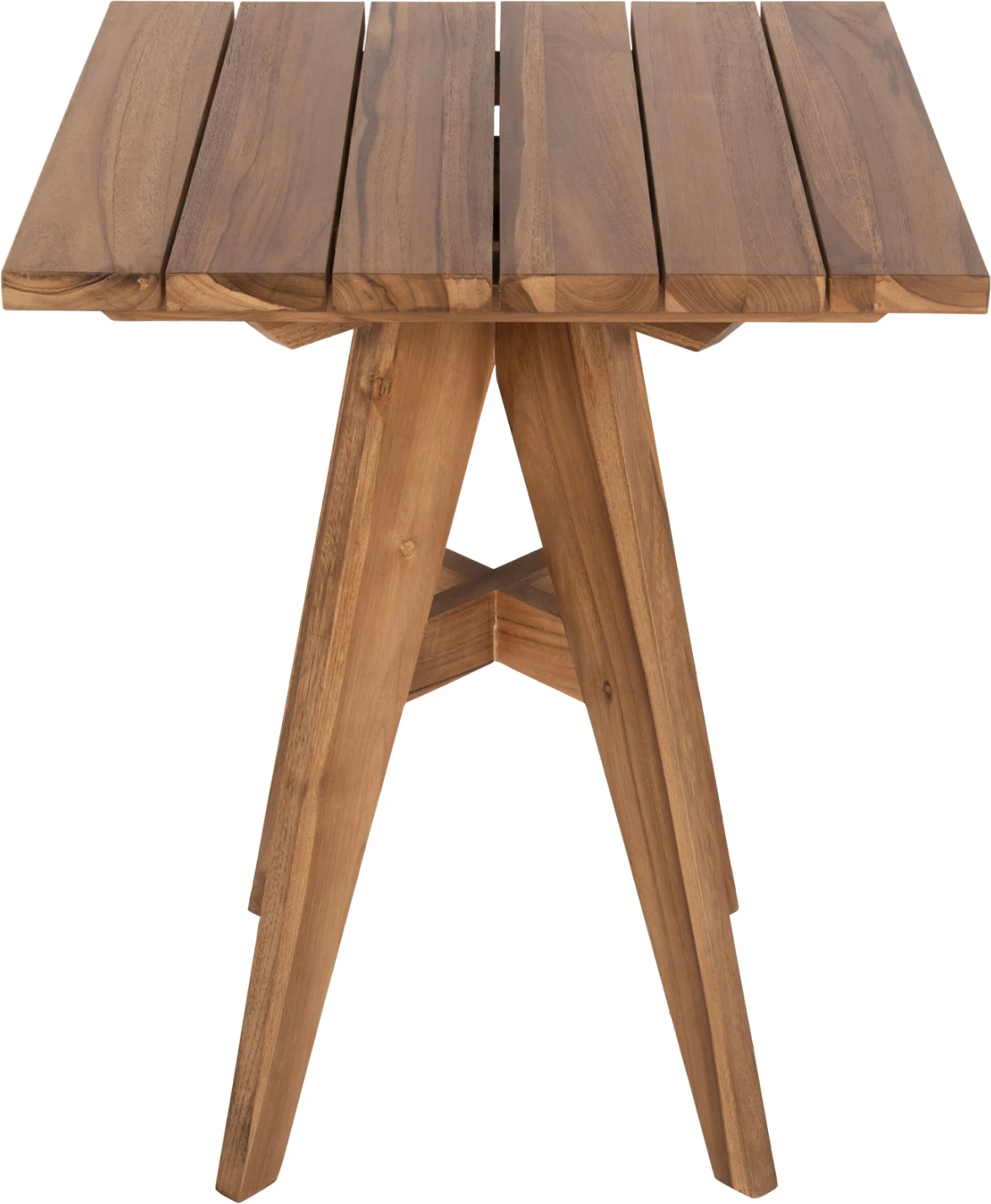 Tavolinë katrore për ngrënie jashtë, LEO, dru TEAK, 60x60x75H cm