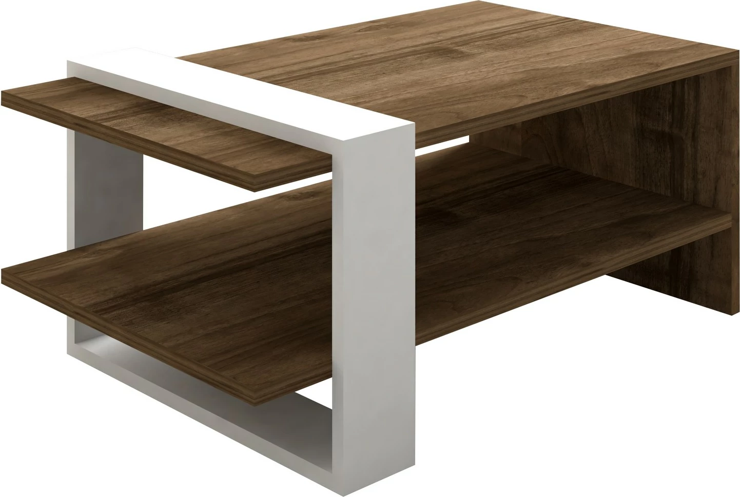 Set mobiljesh për dhomë dite, Gaye, ngjyrë arre dhe e bardhë