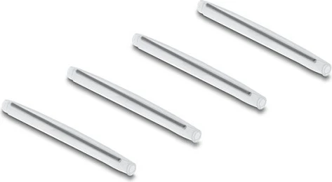 Dozë lidhjeje fibër optike DeLOCK për shinë DIN, me mbajtës splici, 2x LC Duplex, e bardhë