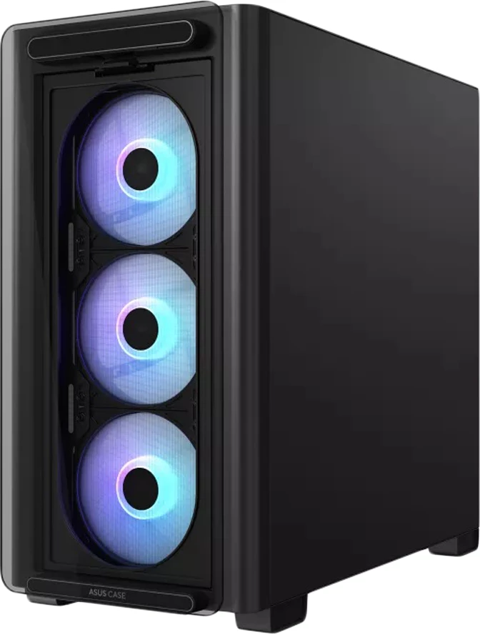 Kasë ASUS A23 PLUS microATX Mini Tower, tempered glass, 4x ARGB fanë, e zezë