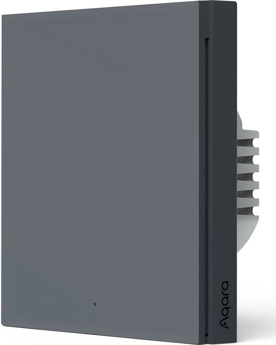 Switch i mençur muri Aqara H1 WS-EUK01-G, ZigBee, 1 buton, pa neutral, gri