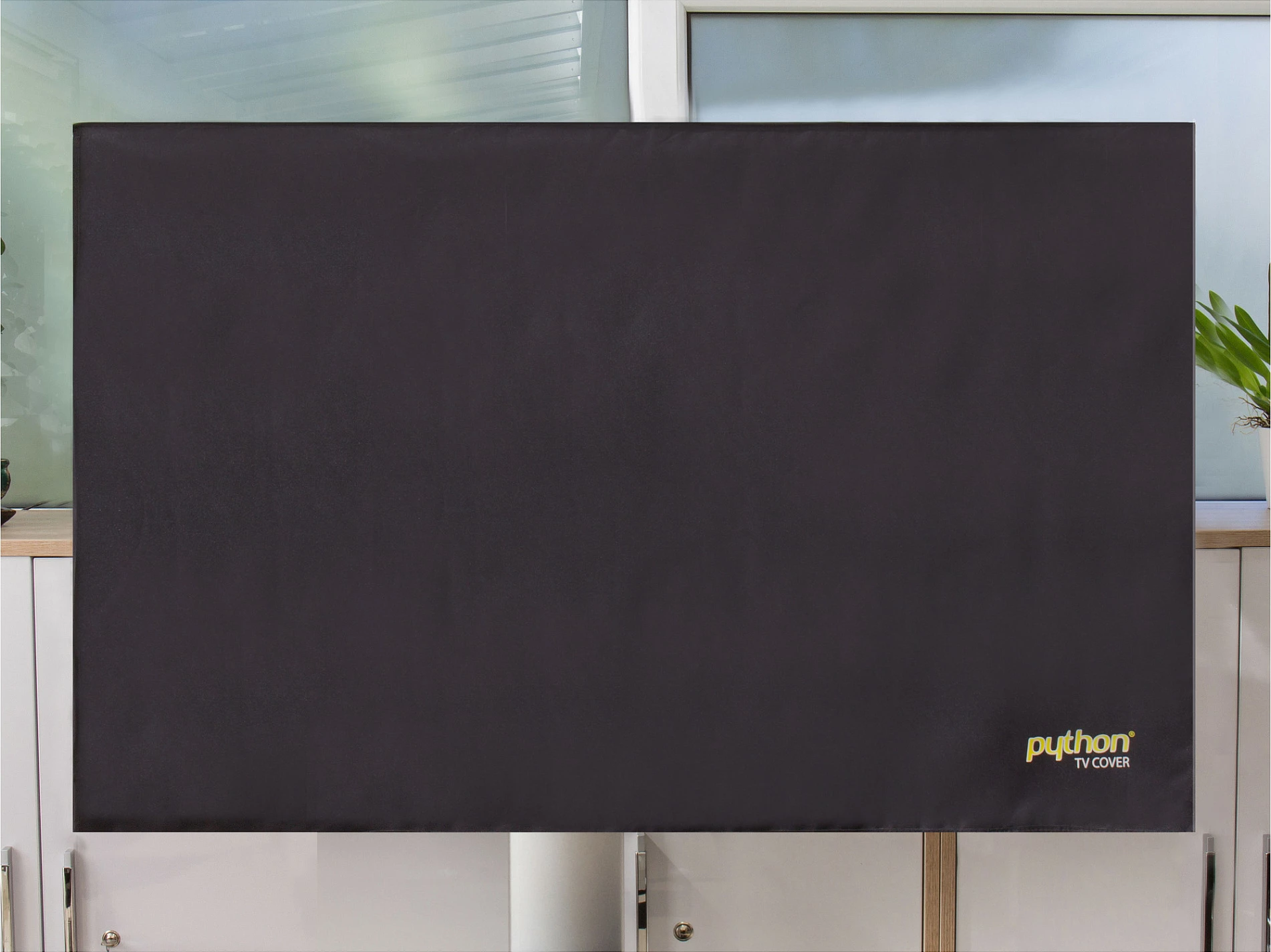 Mbulesë mbrojtëse TV Python TV-Cover, 22"-24", waterproof, 58x58cm, e zezë/transparent