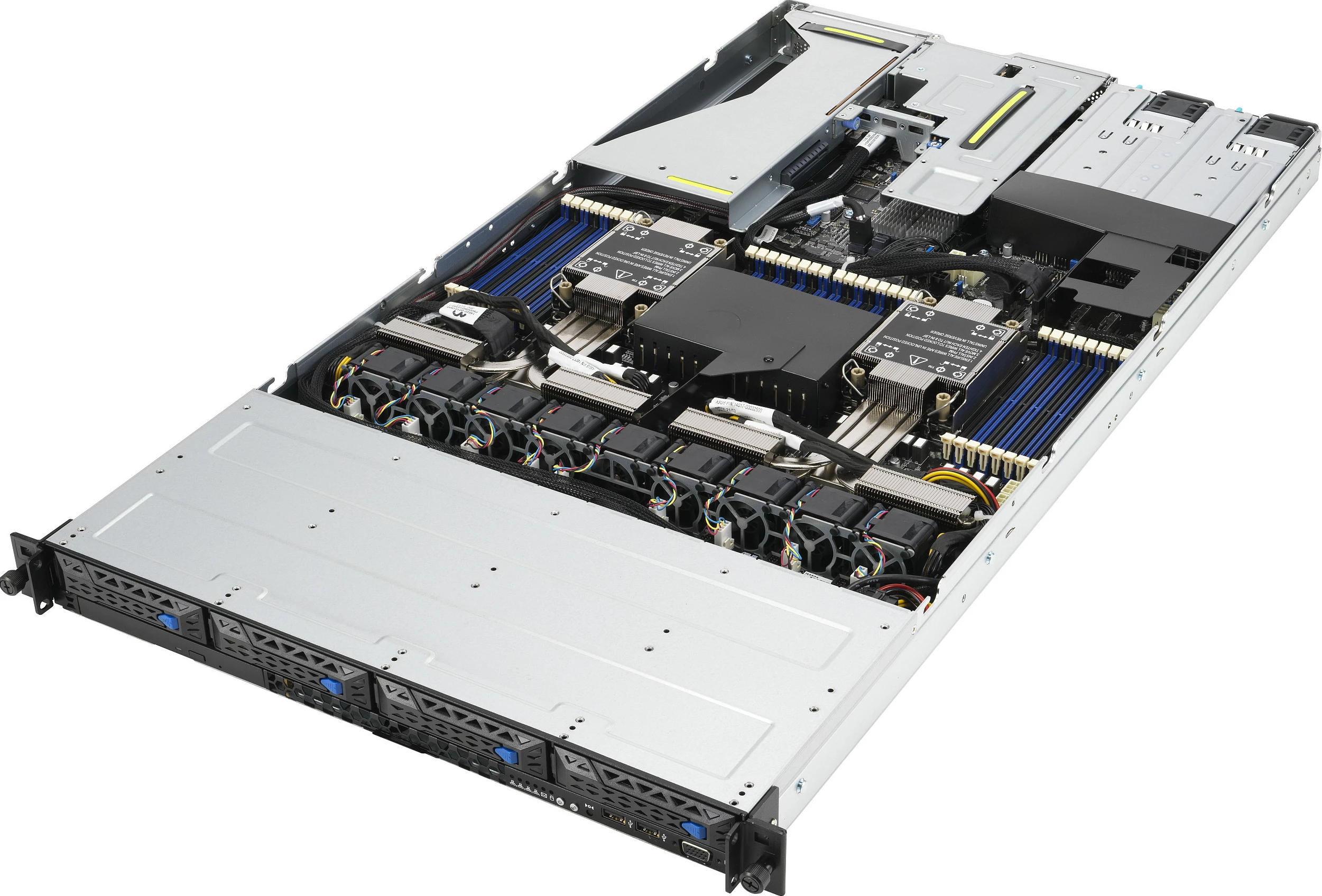 Server ASUS RS700-E10-RS4U, 1U Rack, 800W, 4x NVMe, 10G, Silver
