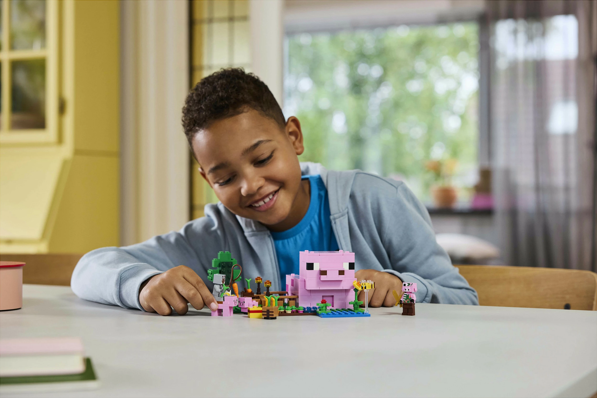 Set ndërtimi LEGO Minecraft 21268 Das Babyschwein-Haus 238 pjesë, multikolor