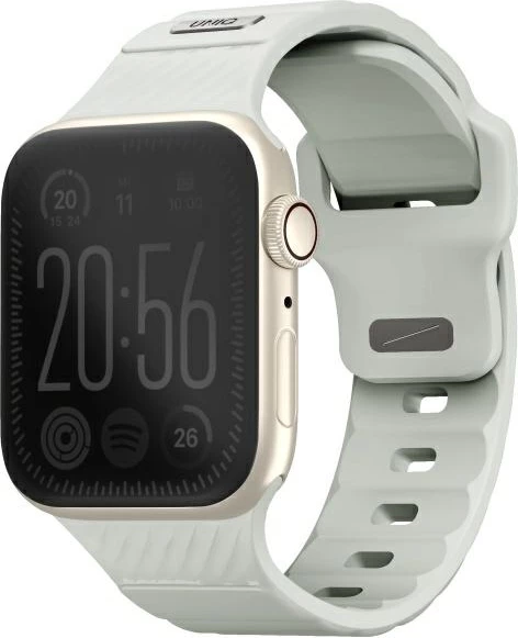 Rrip sportiv për Apple Watch UNIQ Stride SE, FKM Rubber, 42/41/40mm, që ndriçon në errësirë