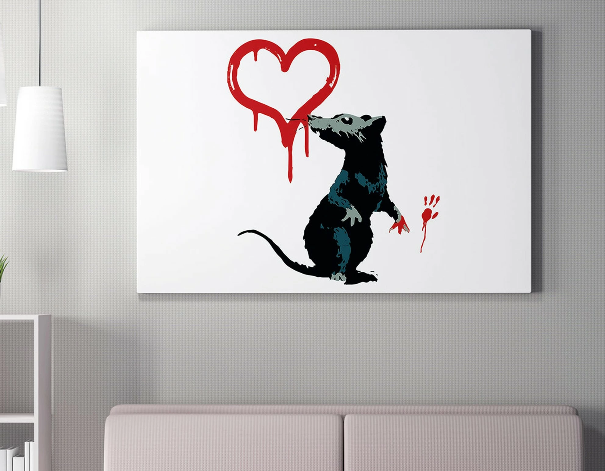 Pikturë dekorative në kanavacë, Banksy, WY129, 50x70cm