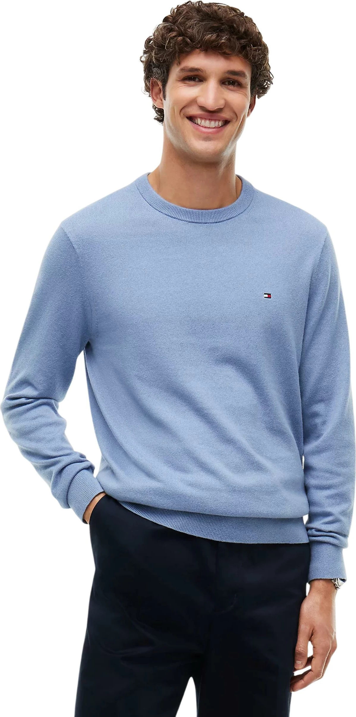 Xhemper për meshkuj Tommy Hilfiger MW0MW28046, denim