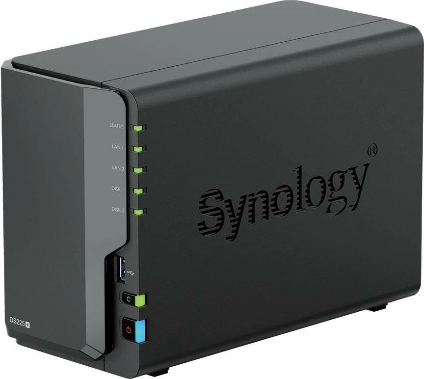 NAS Synology DS225+ me 2x HAT3310-16TB, 2GB RAM, freestanding