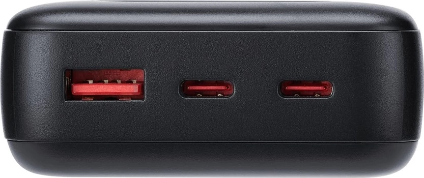 Powerbank RIVACASE VA1082 Turbo, 20000 mAh, 65W, PD 3.0/QC 3.0, e zezë