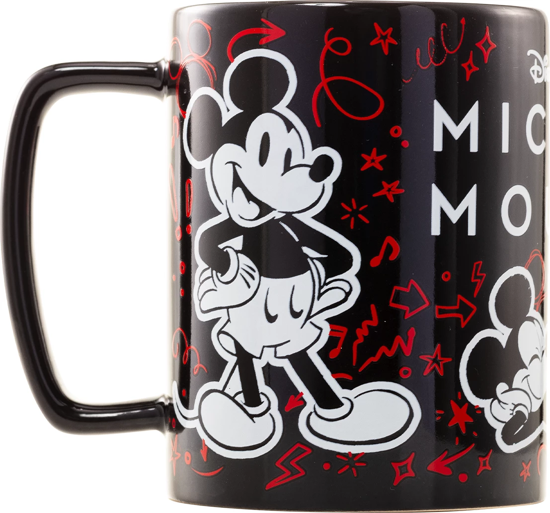 Filxhan Pyramid Mickey Mouse (Smile) Fuzzy 440 ml, gri
