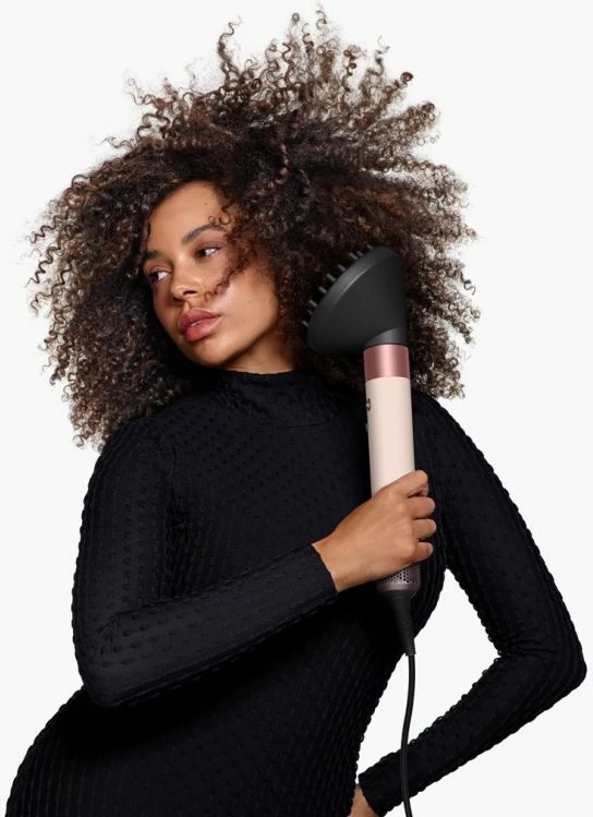 Multistyler flokësh DYSON Airwrap id Curly+Coily, rozë gold/pink, set me 6 pjesë