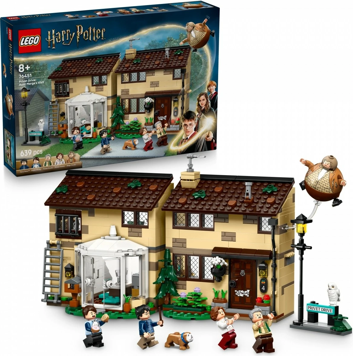 Set LEGO Harry Potter 76451 Privet Drive, 639 pjesë, i madh