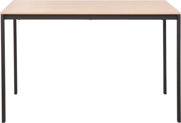 Tavolinë Faragio, metal natyral-zi, 120x75x75cm