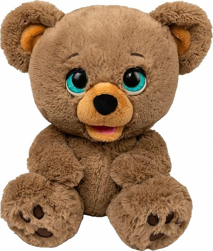 Lodër interaktive arush Cobi Poe AI SR-18723 20 cm me tinguj, kafe