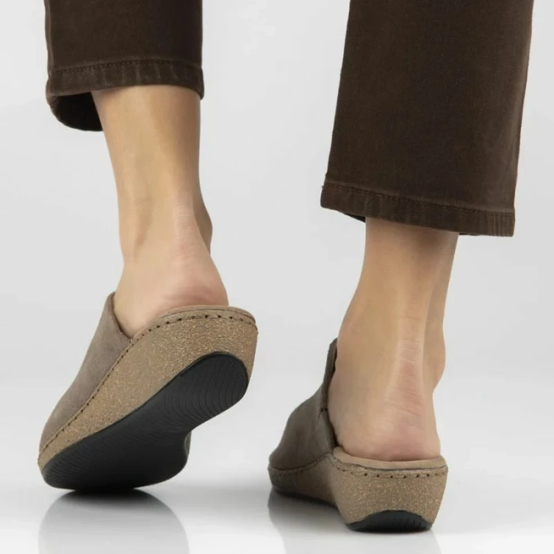 Sandale me platformë Filippo DK7567, lëkurë, taupe