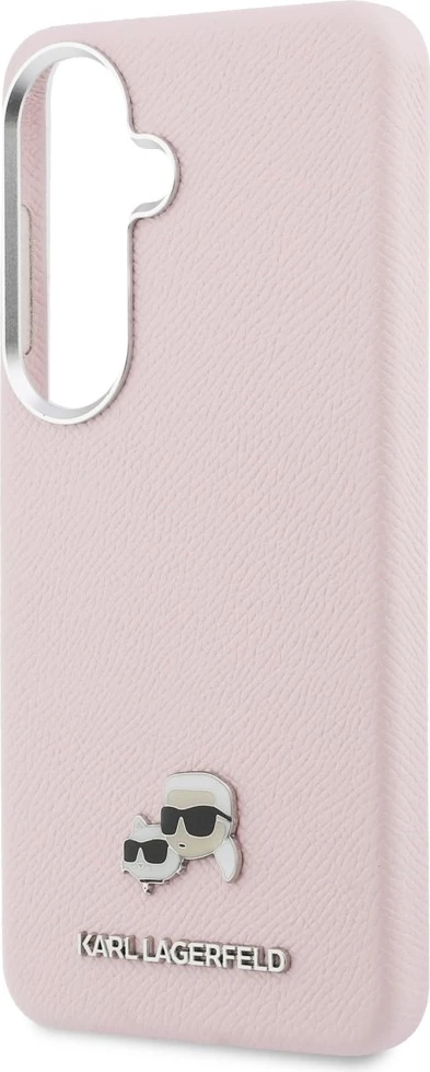 Mbështjellës Karl Lagerfeld Saffiano KC Metal Logo për Samsung Galaxy S26+ me MagSafe, rozë