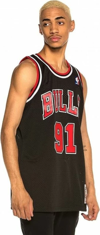 Fanellë Chicago Bulls NBA për meshkuj, Mitchell & Ness, e zezë
