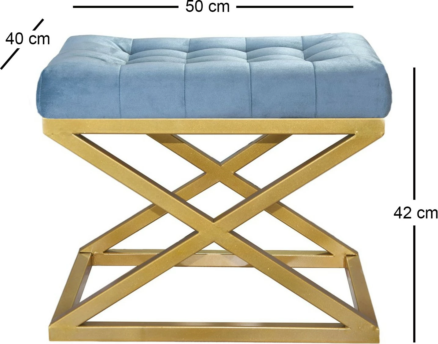 Puf Capraz, ngjyrë ari dhe turquoise, Atelier del Sofa