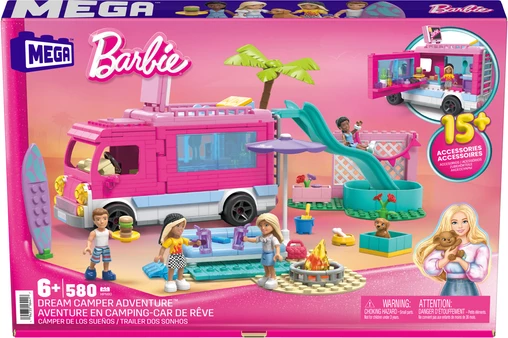 Set lodër për vajza Mega Barbie Dream Camper Adventure Construction 