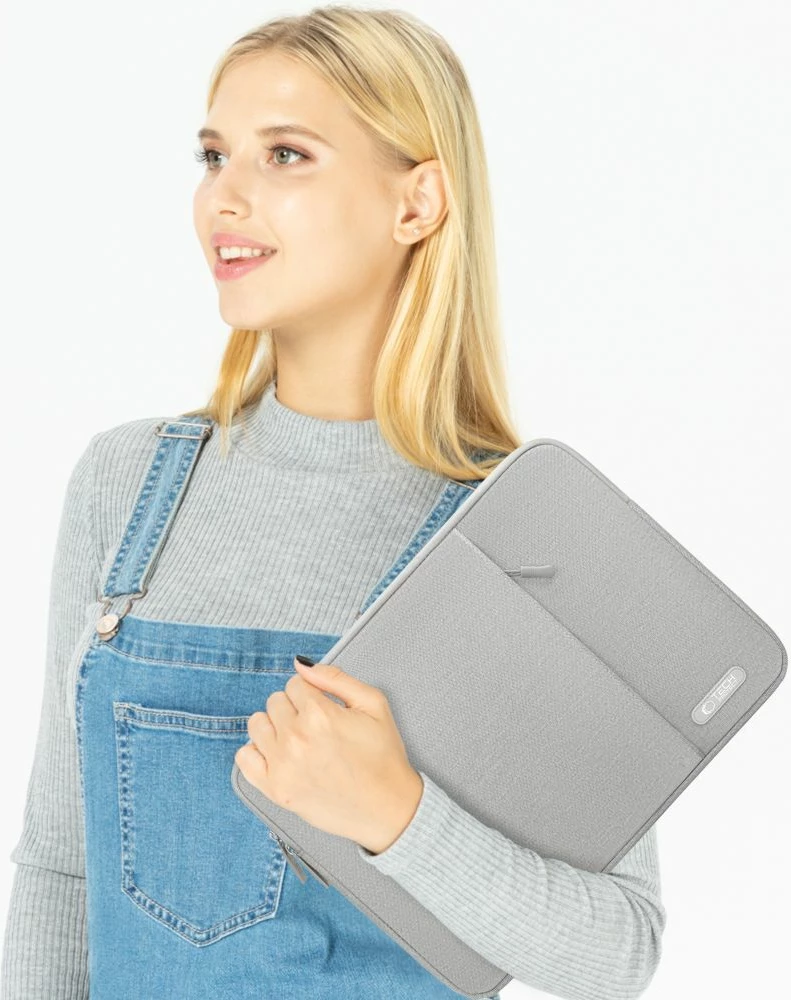 Mbështjellës laptopi Tech-Protect Sleeve, 13-14 inç, Gri