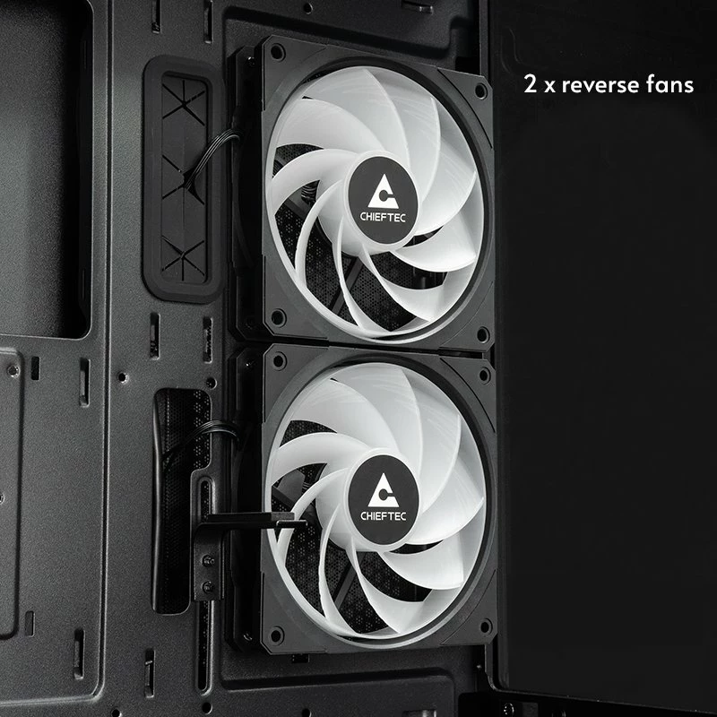 Kasë Chieftec Vista GT-01B-OP Midi Tower ATX RGB pa PSU e zezë