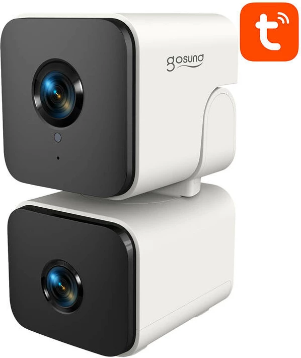 Kamerë smart WiFi Gosund PC12, 4MP, dy lente, rrotulluese, për brenda, Bardhë