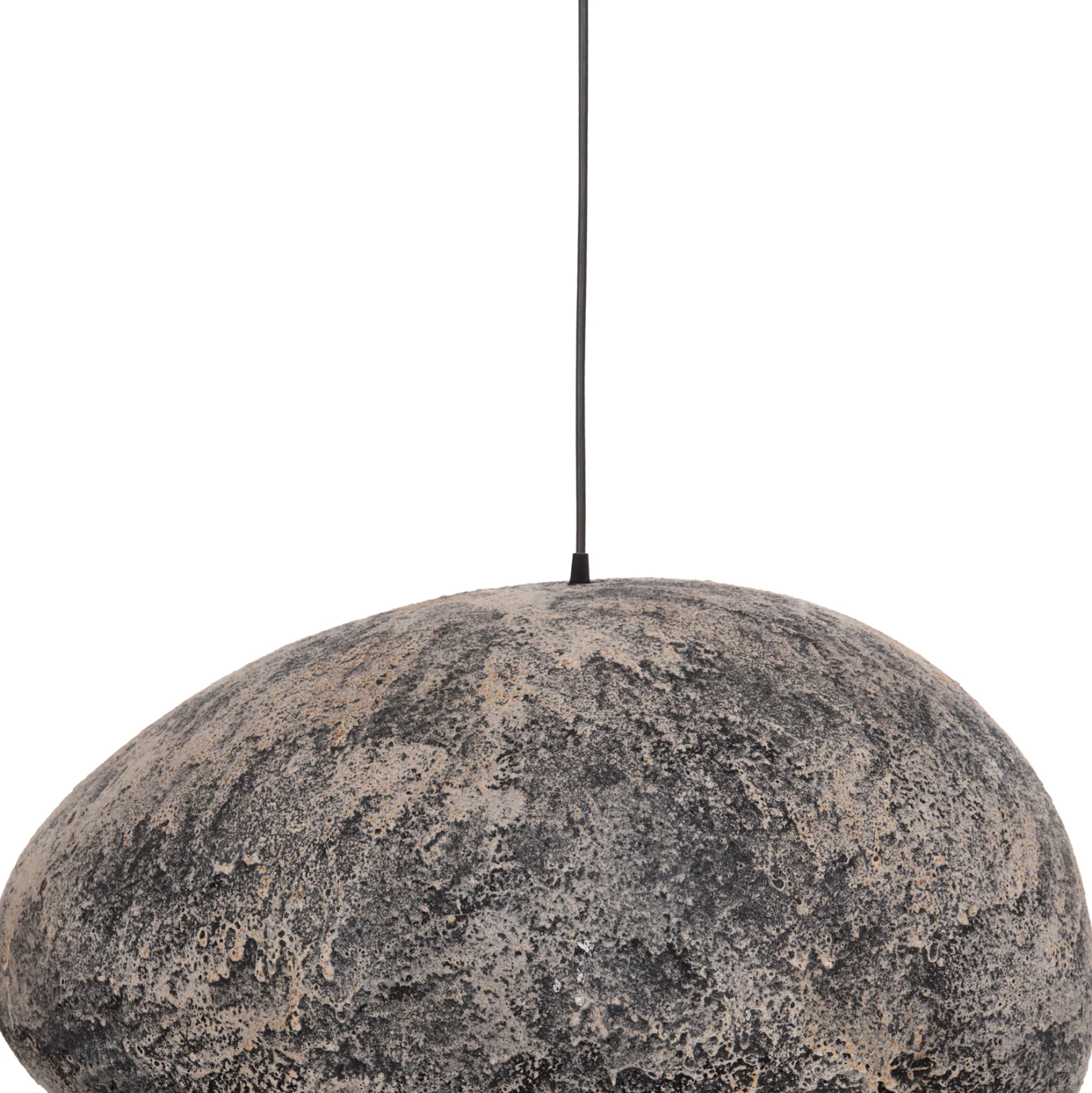 Llambë tavani varëse STONER (L), pamje guri, gri, FH4419.04, 73x55x40cm