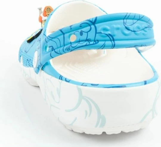 Sandale Crocs për femra dhe fëmijë, të bardha/kaltër [Madhësia: 37.5]