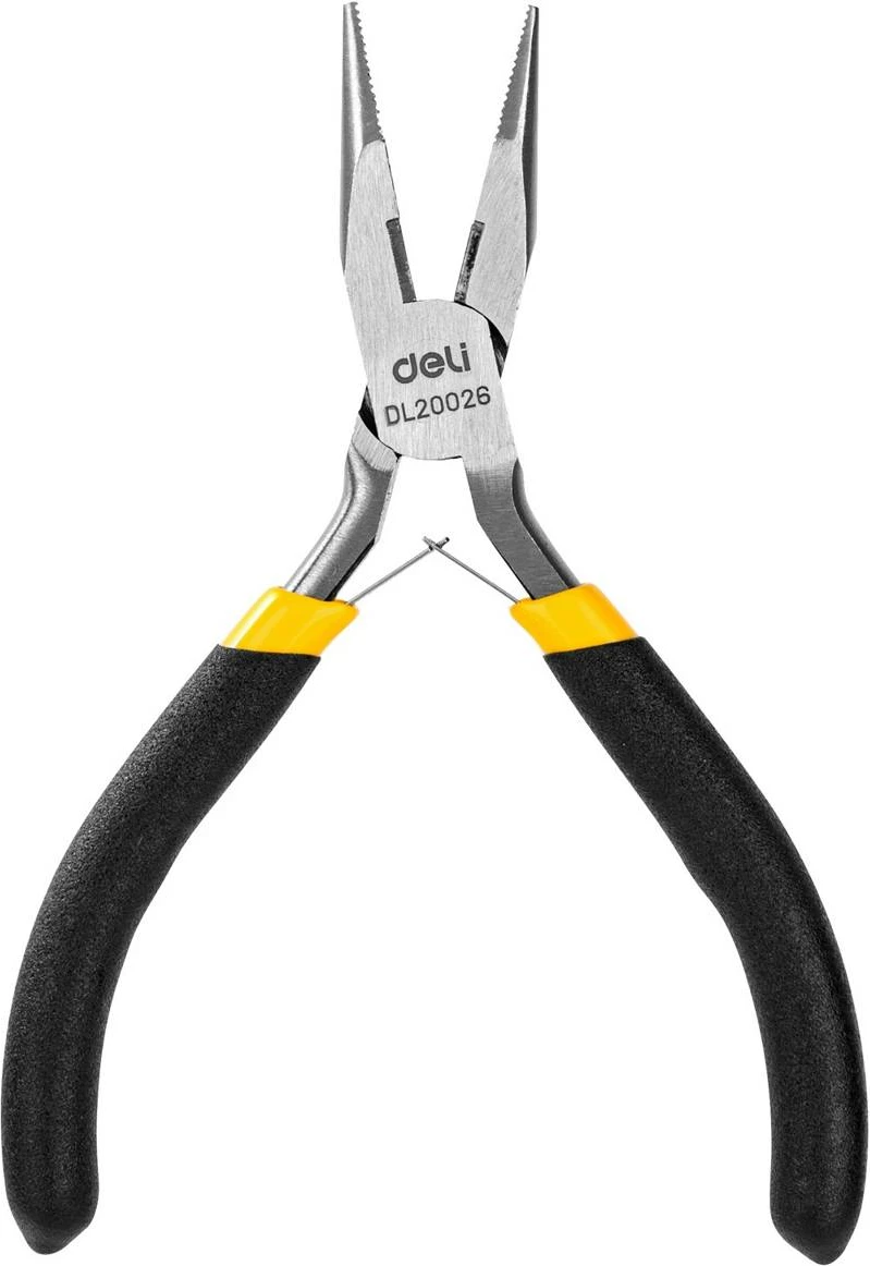 Pinca mini Deli Tools EDL20026, 5 inç, çelik karboni, verdhë