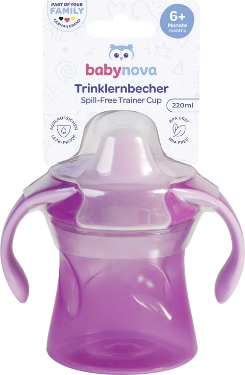 Tas me mbajtës dhe kapak Baby Nova, 220 ml