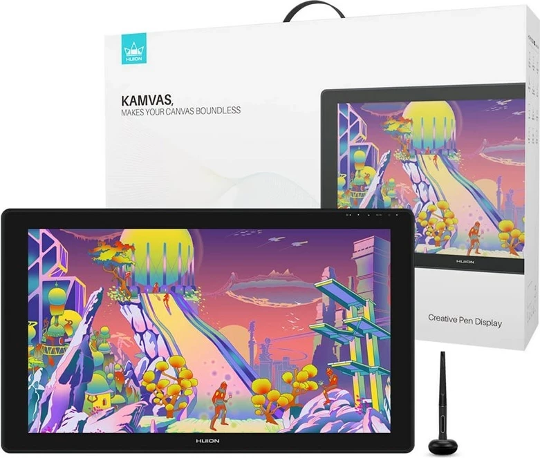 Tablet grafik HUION Kamvas 24 Plus, 5080 lpi, 526,85 x 296,35 mm, USB-C, E zezë