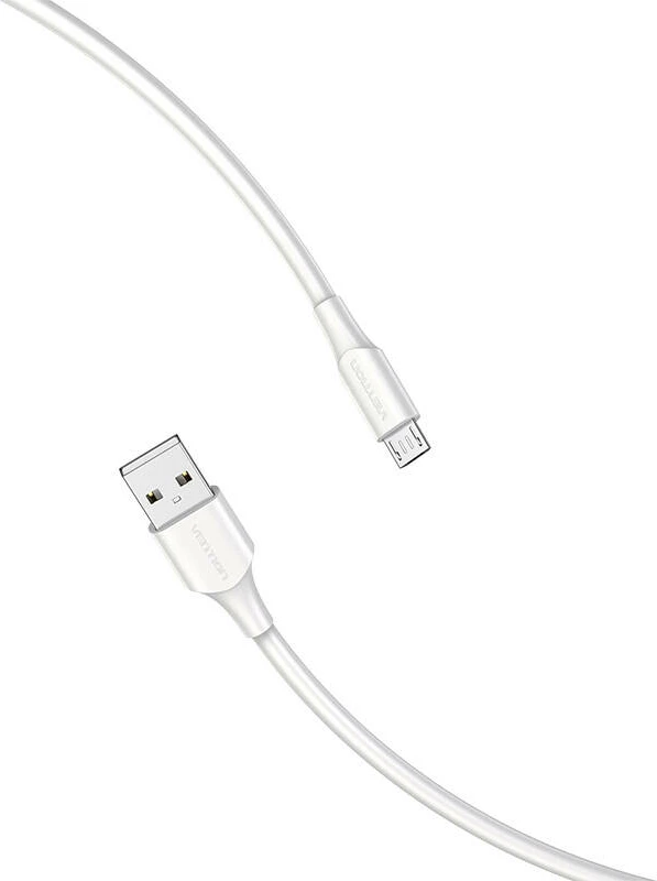 Kabllo USB 2.0 në Micro USB Vention CTIWF, 1m, e bardhë