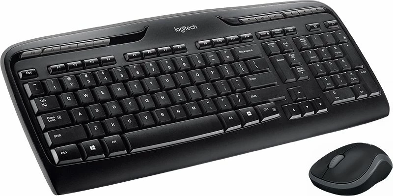 Set tastierë + Maus pa tela Logitech MK330 920-003999, US layout, 2.4GHz USB receiver, i zi