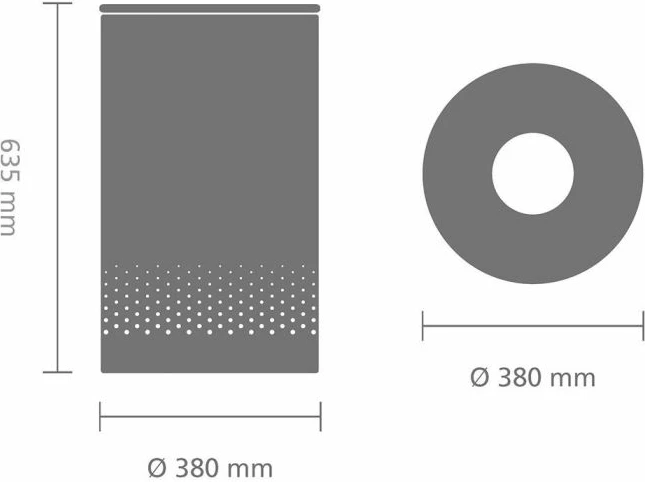 Shportë rrobash Brabantia 104404, 60L, e rrumbullakët, me kapak, e bardhë